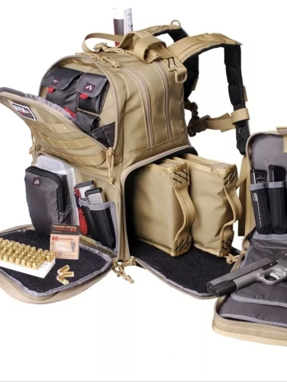 G-Outdoors G.P.S. Tactical Range Backpack Tan